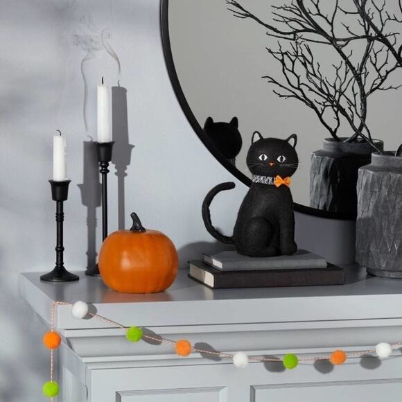 Soft Fabric Cat Halloween Decorative Sculpture - Hyde & EEK! - Picture 2 of 4